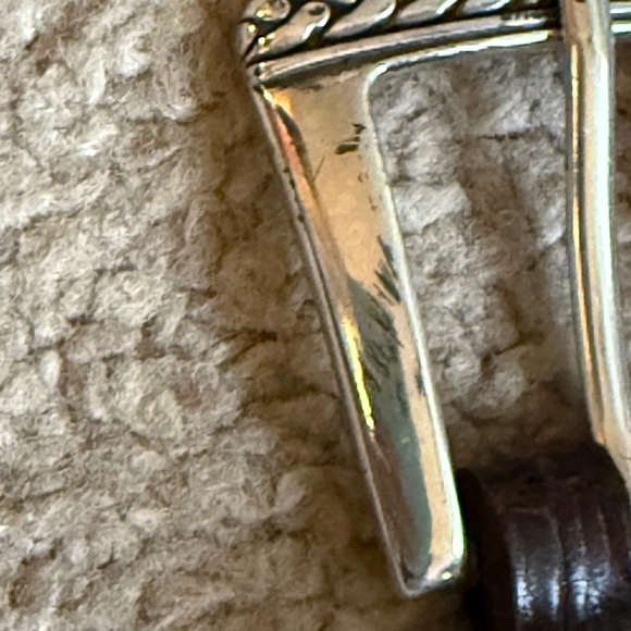 ONYX by Brighton 14903 Men’s Brown Crocodile Leather Belt- 40 - Picture 3 of 9